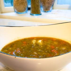 Crock Pot Split Pea Soup (Vegetarian) This classic soup is a smoky vegetarian delight on a cold winter s night.