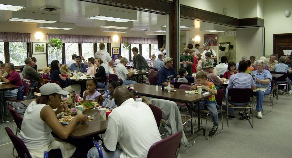 FOOD SERVICE Meals are served cafeteria style in our Dining Hall. Our food service staff prepares home-cooked, hot meals from Ranch grown and raised ingredients.