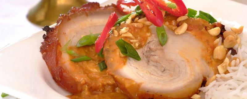 Asian-Style Pork Sunday 22nd July COOK TIME PREP TIME SERVES 01:00:00 00:20:00 6 This dish only takes 20 minutes to prepare, requires only an hour to cook, and results in a sweet, salty pork dish.
