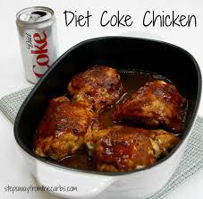 DIET COKE CHICKEN 1lb / 500g Chicken or turkey pieces (diced turkey is often cheapest) 1 onion 1 can diet coke (cheap brand works) 1 stock cube chicken or vegetable 1 to 2 pints / 500 to 1000 ml