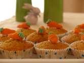 Carrot and Walnut Cake or Muffins INGREDIENTS Serves 16* 4 eggs (size 3) 150ml corn oil or sunflower oil 150ml skimmed milk 1 tsp vanilla essence 200g soft brown sugar 225g self raising whole meal