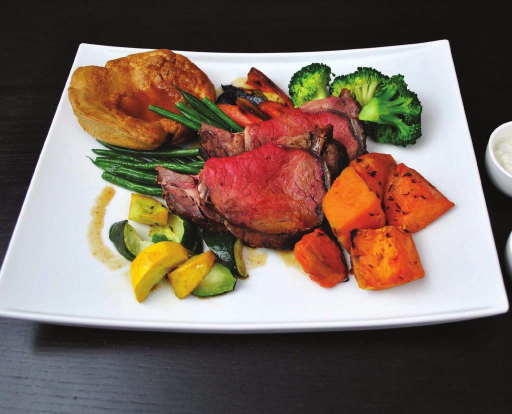 Rib of beef roast Low FODMAP Protein rich Egg, dairy, sulphites INGREDIENTS Beef (rib eye) Carrots Broccolli Green beans Sweet potato Courgette