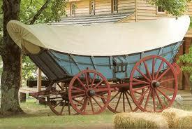 Conestoga Wagon-German built with wide wheels, curved bed, that was