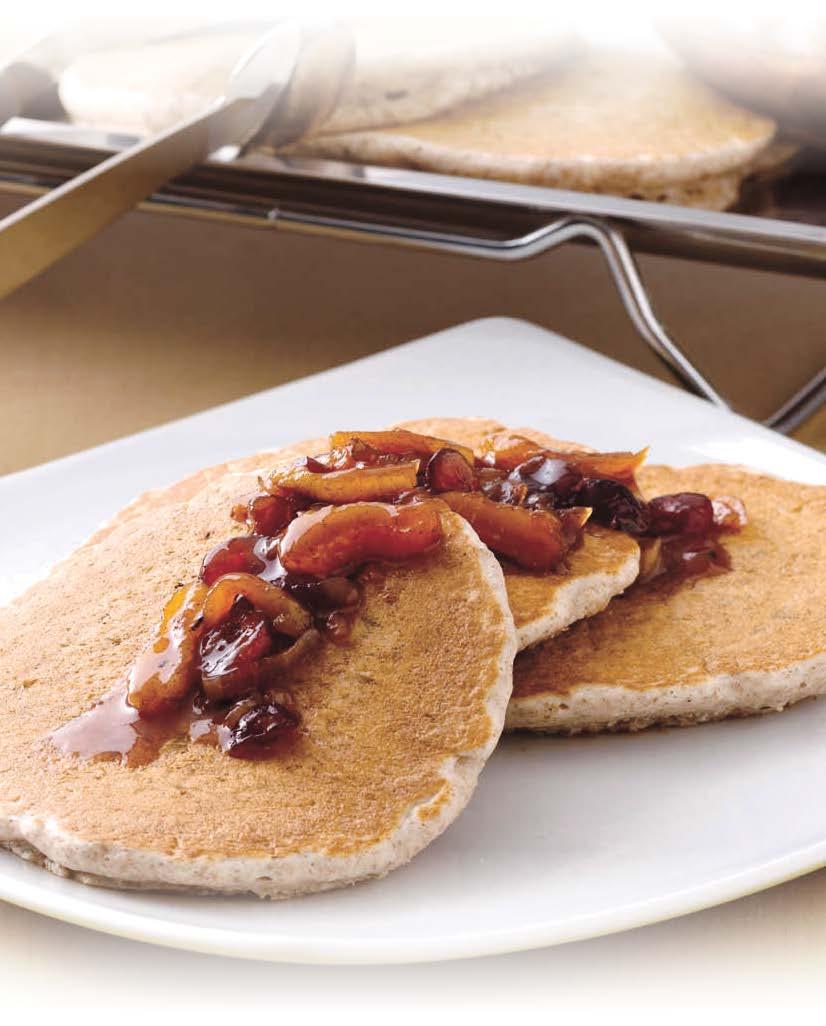 WhOLE grain OAtMEAL pancake With cranberry ApRicOt