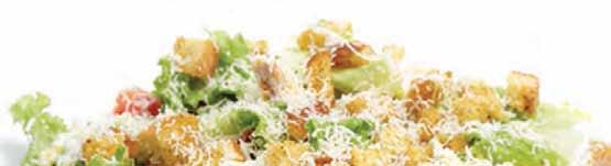 Salads Toss Salad gf...$25.00...$40.00 Iceberg lettuce, mixed baby greens, tomato, cucumbers, olives, carrots and onions with our house dressing on the side. Caesar Salad gf...$25.00...$40.00 romaine lettuce tossed with homemade garlic croutons, aged parmesan cheese & dijon Caesar dressing Crostini Salad gf.