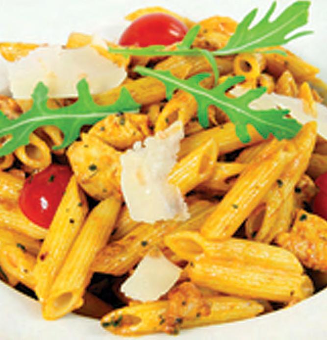 Pasta All pasta dishes are served with your choice of: spaghetti, penne, rigatoni, linguine, cappelini or fettuccine.