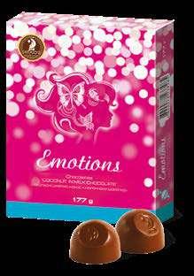 Chocolates «Emotions» are sweet milk fillings covered with milk or
