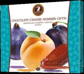 months Chocolates «Summer Gifts» apricots with creamy