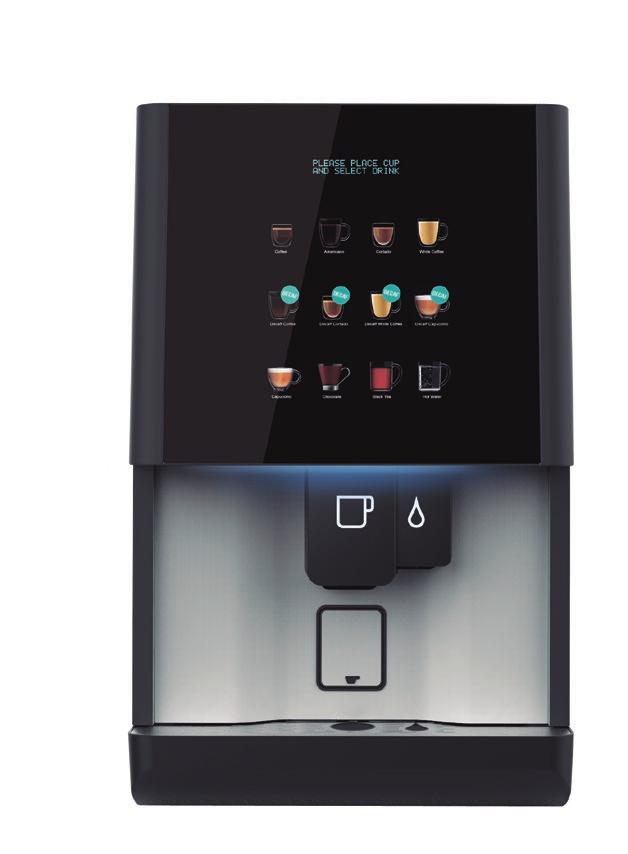 VITRO S5 INSTANT 63 Kg Machine 120-230Vac / 12A / 1,8kW / 50-60Hz Eco mode The Vitro S5 instant has 12 selections to choose from, offering a great variety of hot beverages.