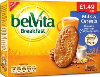 only save 60p golocalextra 4 89p Belvita Breakfast Biscuits 150g