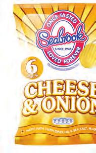 only 1 Seabrook Cheese & Onion/Variety 6 Pack 25g golocalextra