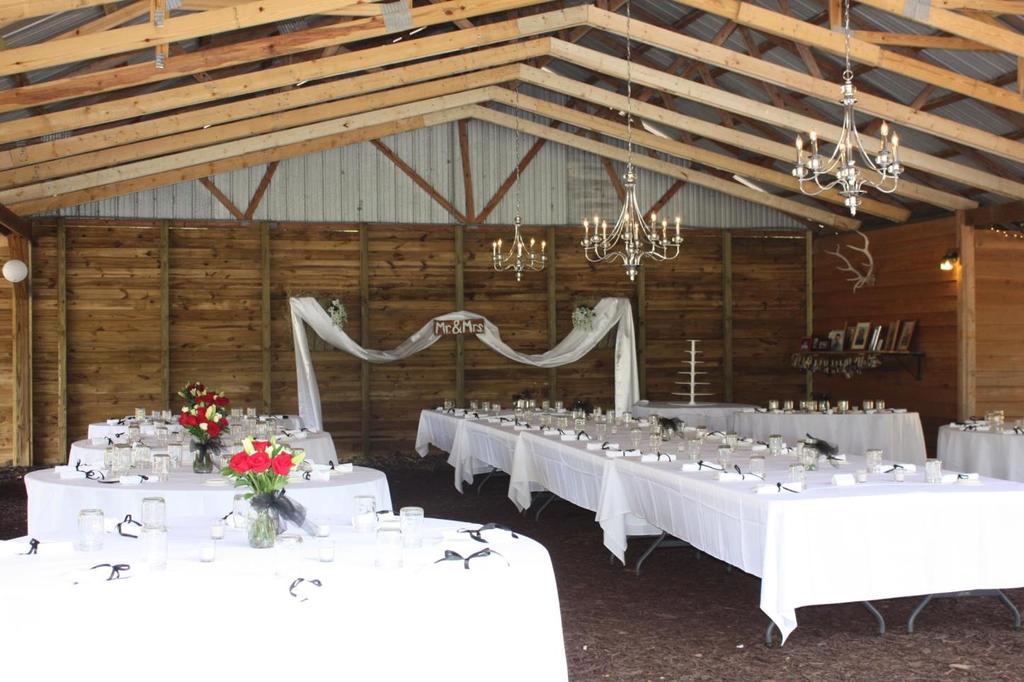 - - Rental-Only Reception Package What s Included: Rental of our Rustic-chic barn Your choice of ceremony area All tables and chairs Whimsical lighting including multiple chandeliers, lanterns,