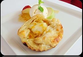 Apple Tart (cooking time 15 minutes) 200 Baked apples in puff pastry,