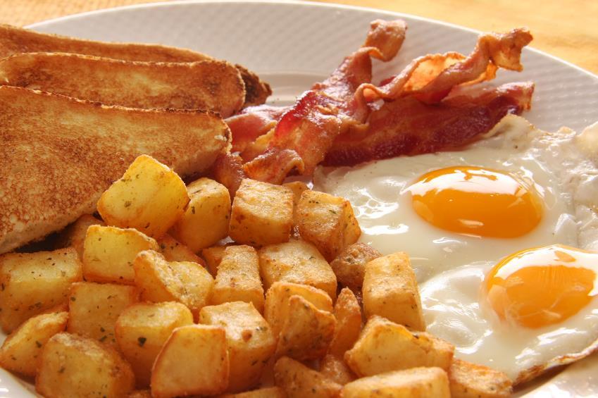 Breakfast TRADITIONAL BREAKFAST Two eggs any style served with your choice of either bacon, ham or sausage, home fries and toast substitute peameal bacon $1.99 $6.