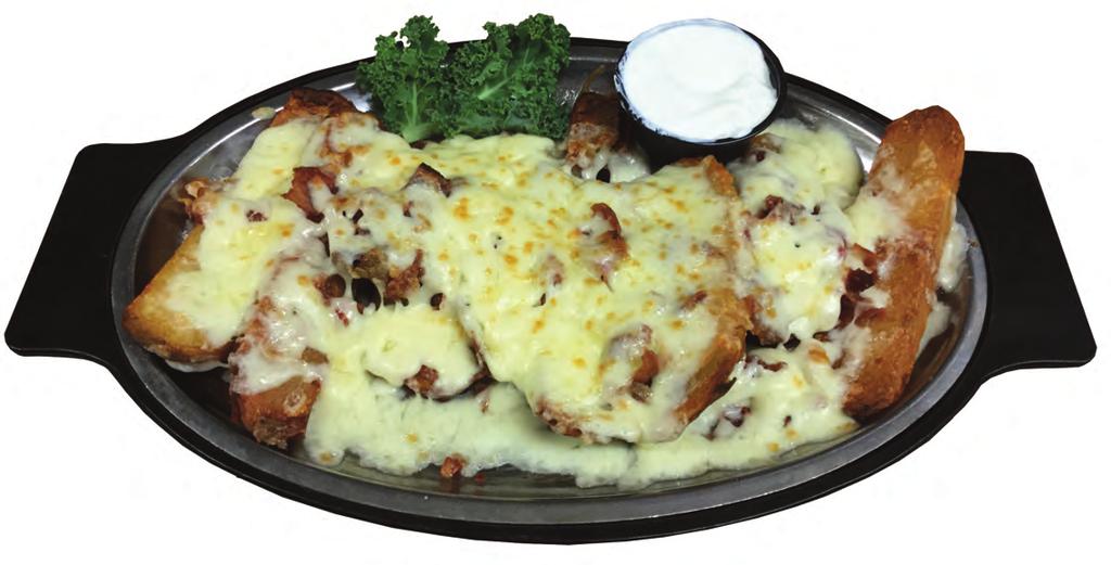 Starters Crab & Spinach Dip - Crabmeat and spinach baked in a creamy cheese sauce served with