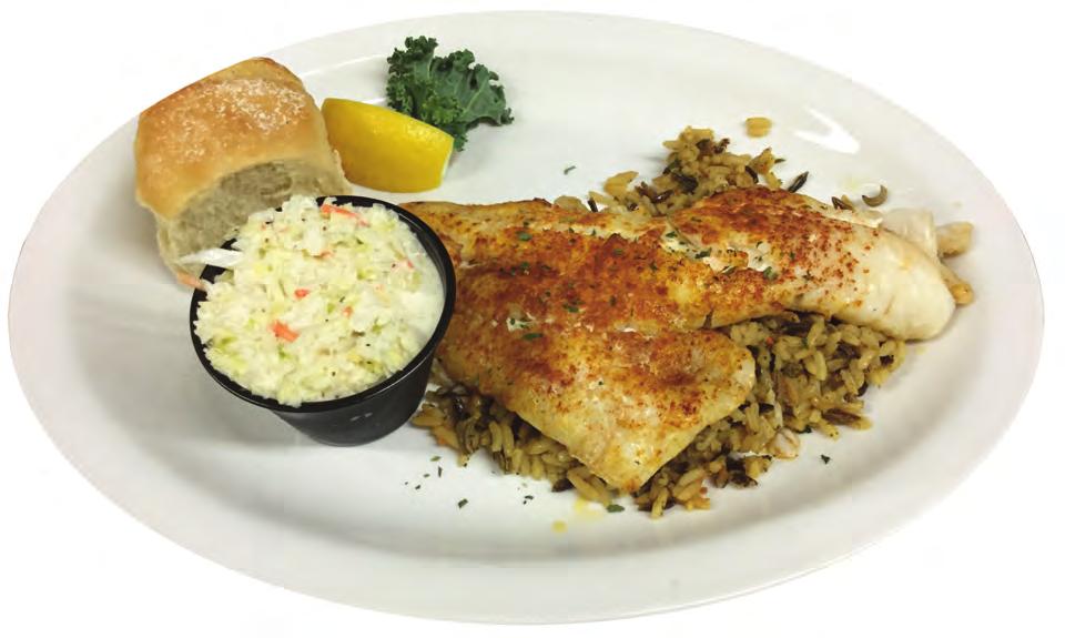 Seafood Shown with coleslaw Broiled Haddock Haddock filet broiled