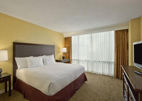 Guest rooms The features 174 spacious two-room suites available with either 1 king bed or 2 double beds.