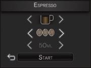 GLISH. Preparig coffee-based driks wit coffee beas Tis sectio explais ow to operate te macie usig its features, takig te example of espresso ad cappuccio.
