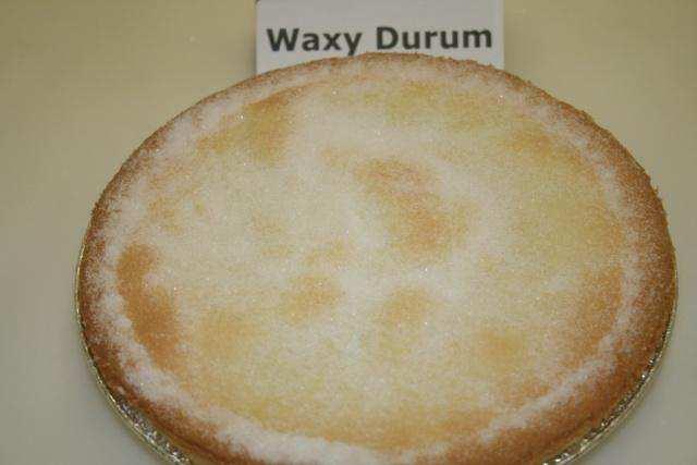 with FR durum flour The apple pie (above