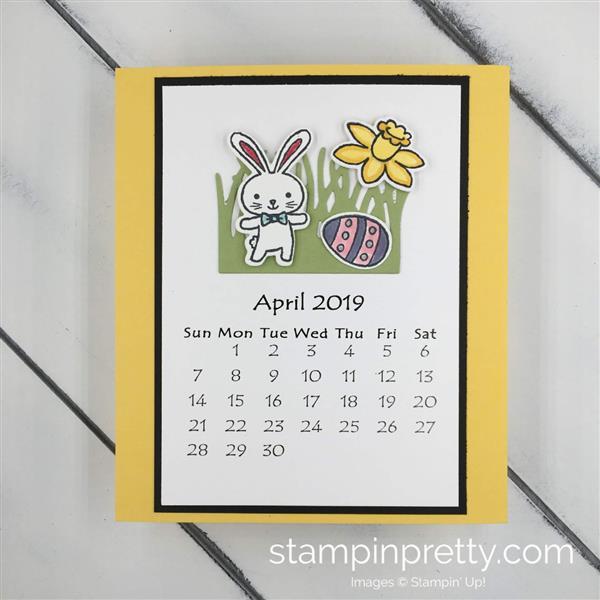 April -Base is Daffodil Delight -Stamp Set: Basket Bunch -Ink: Tuxedo Black Memento -Markers: Light Daffodil Delight, Dark Daffodil Delight, Pool