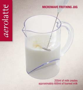 the milk frother Unique design helps to