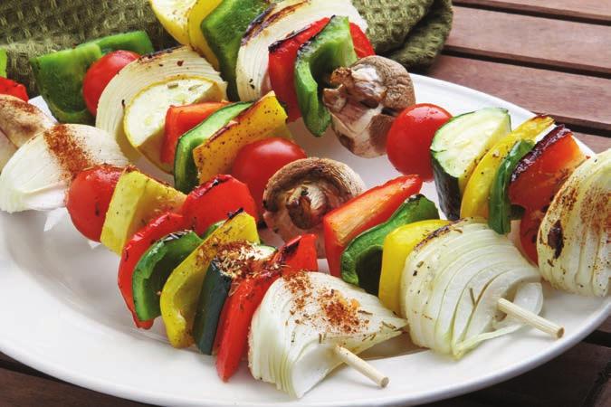 heart healthy kebobs makes: 2 recipe from MayoClinic February 2015 calories: 285 total fat: 3 g saturated fat: 0.