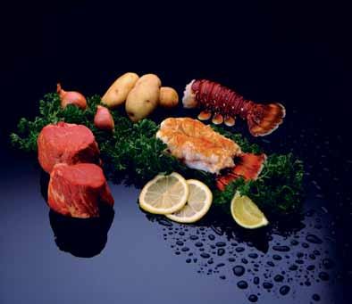Carefully selected, tender and firm Lobster Tails combined with the outstanding flavor and tenderness of our Filets it s an unbeatable feast! DELUXE GOURMET Cold water 8 oz.