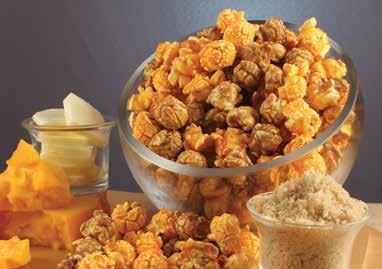 Gourmet buttery caramel corn and cheesy cheddar corn combine to make the
