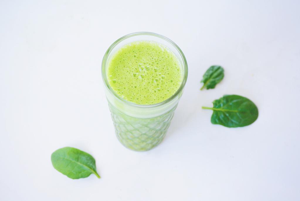 Spinach Smoothie Day 3 Ingredients 2 cups baby spinach 1 cup pure orange juice 1/2 of a banana