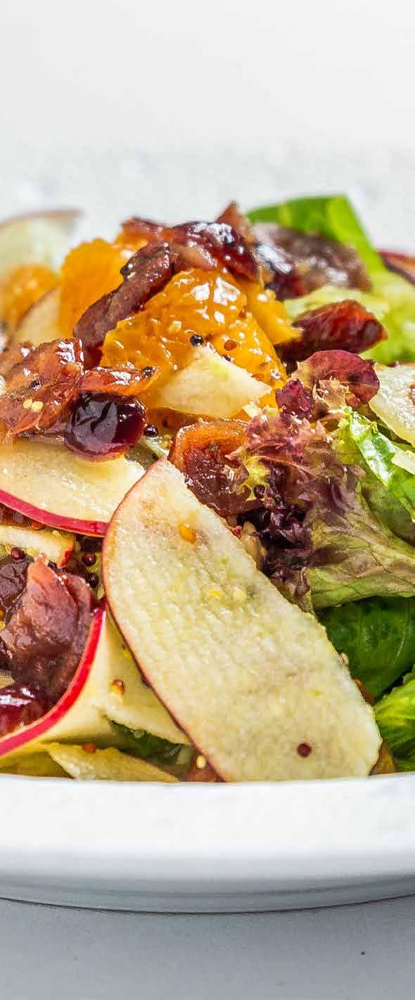 Mandarin orange, apples, cranberries, mix lettuce, rocca, lightly mixed in a delicious orange dressing Caesar Salad 30 Grilled chicken