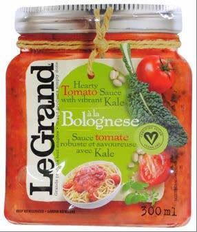 Sample Products Released in North America Hearty Bolognese-Style Tomato Sauce with Vibrant Kale Company La Maison Le Grand Brand Le Grand Category Sauces and seasonings Subcategory Pasta sauces