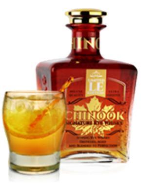 CHINOOK SIGNATURE RYE WHISKY Chinook Signature Rye Whisky is ultra smooth; distilled from the finest Western