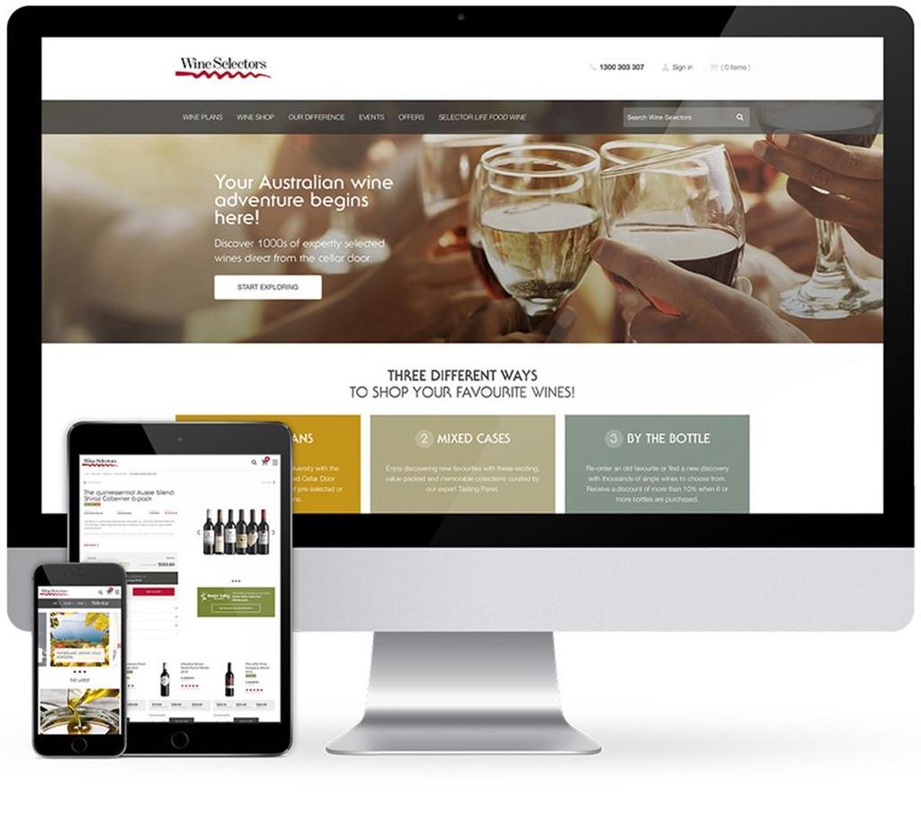 Results Wine Selectors website is now a true reflection of their brand and personality.