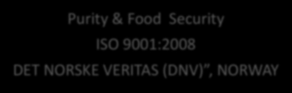 Purity & Food Security ISO