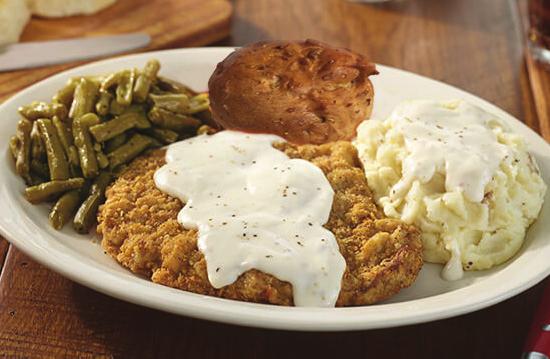 off the grillribeye 12oz grilled Certified Angus Beef CHICKEN FRIED STEAK Breaded Certified Angus Beef with mashed potatoes, country gravy and steamed vegetable $14 (no additional side) LIVER AND