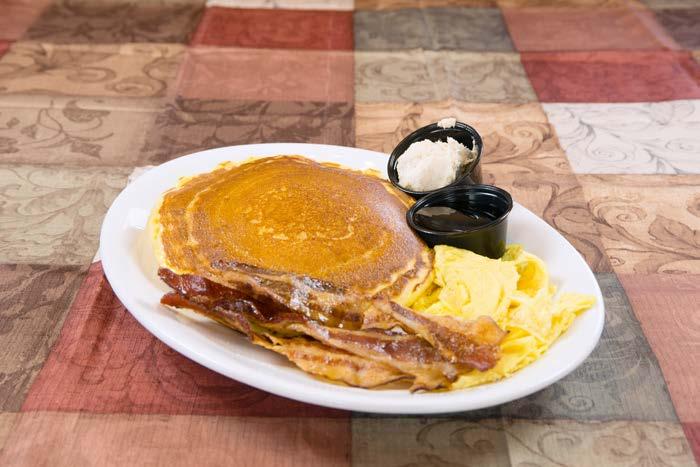 75 Add Chocolate Chips or banana to your pancakes for 50 French Toast HOME ON THE RANGE Home on the Range Choose Sourdough or Homemade Sweet Potato Bread French Toast with maple syrup and choice of