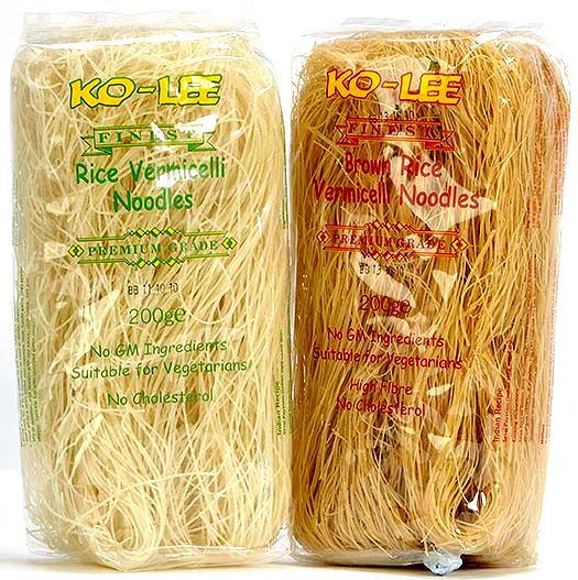 VERMICELLI NOODLES Available in 2 Varieties. White Rice Vermicelli Noodles.