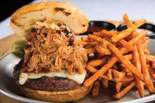 50 Cowboy Burger* Topped with BBQ pulled pork, pepper jack cheese, crispy onions and Jack Daniel s BBQ sauce 19.