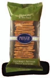 5 oz Case Olive Oil & Sea Salt Crackers 06764 8 / 4.9 oz Case Introducing PARTNERS Gourmet Artisan Deli Crackers!