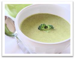 Soup Cream of broccoli soup is an easy to make, hearty recipe. To make it, melt butter in a pot and cook the leeks over medium heat for about 5 minutes (or until soft). Stir in spices.