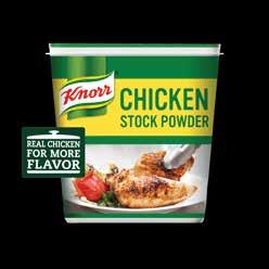 1kg Yield: 55 litres / pack Knorr Demi