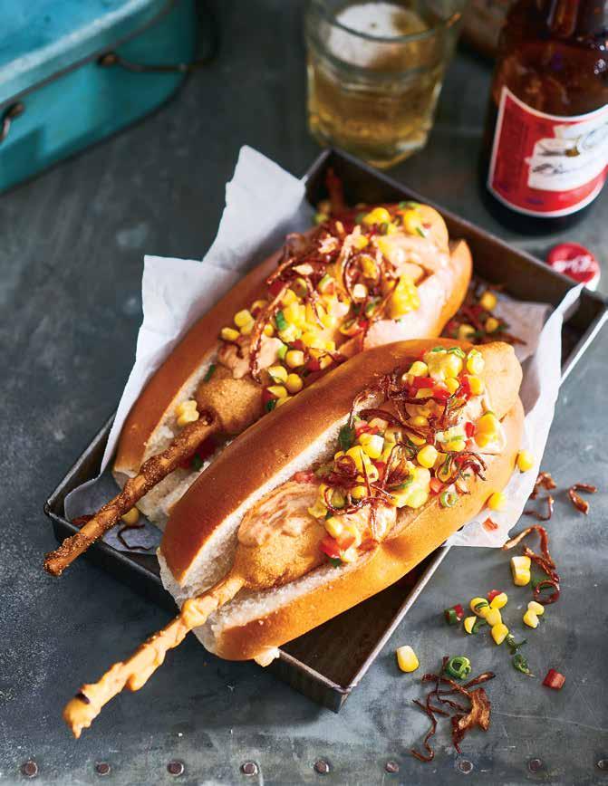 This is not just your average hot dog. It s the king of dawgs! Two iconic American foods smashed into one creating an explosive food experience like no other. Watch your diners devour these babies!