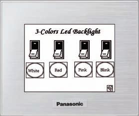 Gli sfondi delle schermate possono essere programmati nel colore bianco, rosso e rosa
