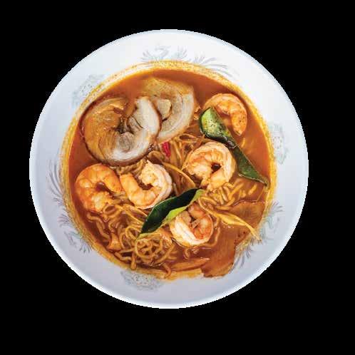 $5 TOM YUM Tom yum koong soup noodles TAMAGO Pork-stock
