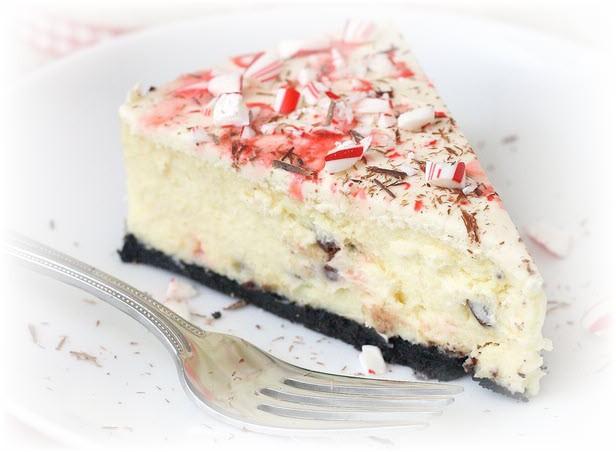 Frozen Peppermint Cheesecake At Christmastime, your family will be dreaming about this cheesecake with its creamy texture and festive aroma!