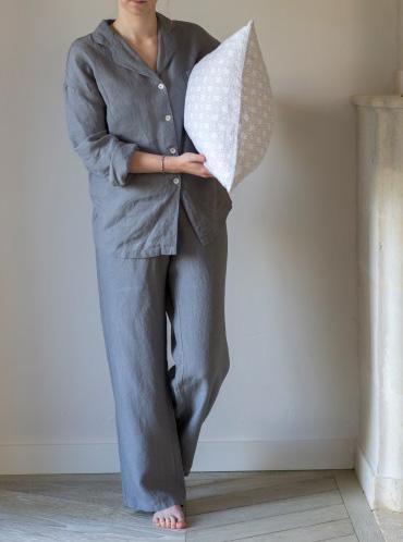 Pyjamas in new colours, Duck Egg and Charcoal, are now also in larger sizes.