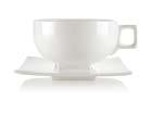 20713 6 CASE PAC solstice teacup & saucer This elegant porcelain teacup is complemented by a contemporary