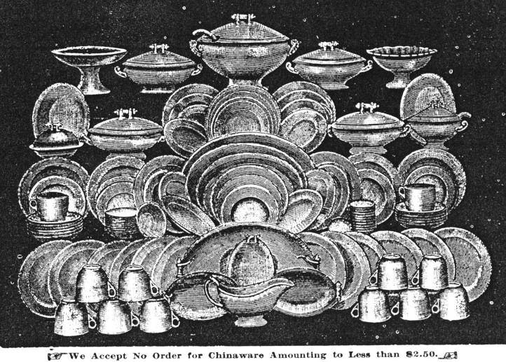 Page 14 Vol. 19. 2 From an 1897 Sears Roebuck catalog Our stock of tableware includes only the finest selection of crockery from the best European manufacturers.