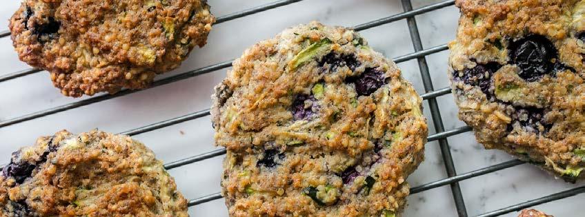 Blueberry Zucchini Breakfast Cookies 11 ingredients 45 minutes 8 servings 1. Preheat the oven to 350ºF (177ºC). Line a baking sheet with parchment paper. 2.