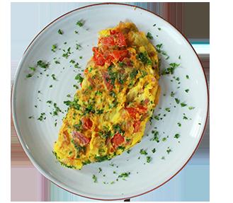Cycle 3 Breakfast Recipes Servings: 1 2 Eggs To taste Salt and Pepper 2 Tbsp Cilantro (chopped) 1 Small Tomato (chopped) 1 Tbsp Red Onion (chopped) Mexican Omelet Heat whisked eggs in skillet over